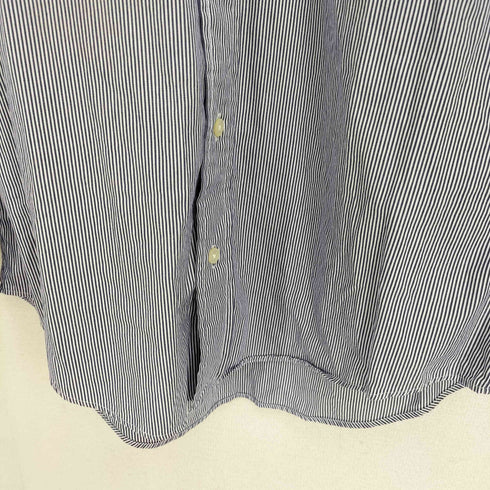 ポロバイラルフローレン Polo by RALPH LAUREN DOUGLAS TAB CUSTOM FIT ストライプシャツ メンズ M 15 1/2