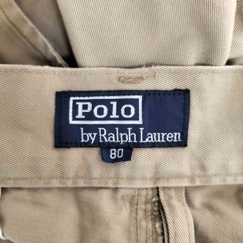 ポロバイラルフローレン Polo by RALPH LAUREN シンチバック 1タック カーゴショーツ ショートパンツ メンズ 80