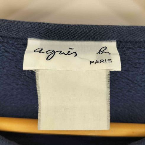 アニエスベー agnes b. プレッションカーディガン 裏起毛 レディース