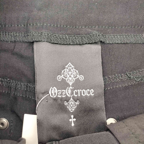 ozzcroce Y2K ドラゴン刺繍ハイウエストブーツカットパンツ レディース