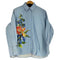 ザラ ZARA 花柄 L/S ストライプシャツ レディース import:M