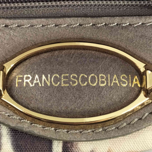 FRANCESCOBIASIA 裏地総柄 レザー トートバッグ レディース