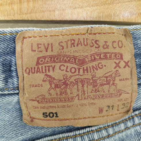 リーバイス Levis UK製 501ストレートデニムパンツ ボタン裏311 メンズ 31/32
