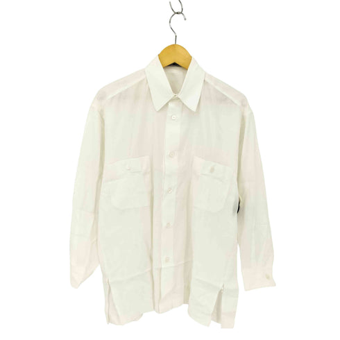 イッセイミヤケ ISSEY MIYAKE 90-2000S 銀タグ 裾スリット コットン L/S シャツ メンズ JPN:L
