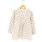 アニエスベー agnes b. PARIS ポーランド製 総柄 フロントプリーツ プルオーバー L/S シャツ レディース JPN:2