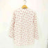 アニエスベー agnes b. PARIS ポーランド製 総柄 フロントプリーツ プルオーバー L/S シャツ レディース JPN:2