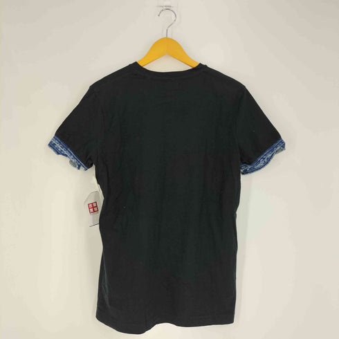 ディーゼル DIESEL デニム切替 クルーネックTシャツ メンズ import:S