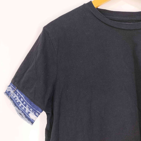 ディーゼル DIESEL デニム切替 クルーネックTシャツ メンズ import:S
