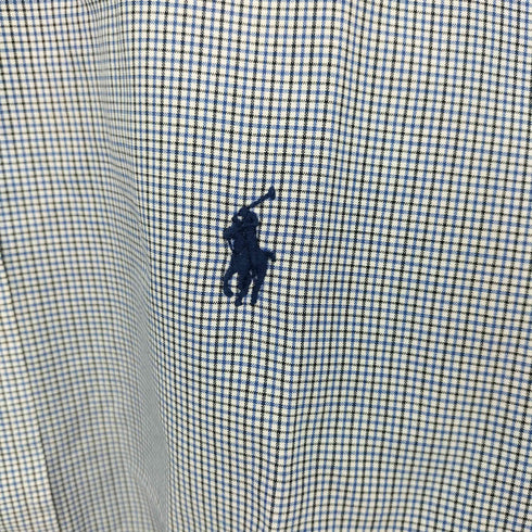 ラルフローレン RALPH LAUREN CUSTOM FIT ポニー刺繍 チェック ボタンダウンシャツ メンズ 15 1/2