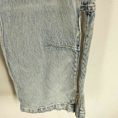 ザラ ZARA ビンテージエフェクトジップジーンズ メンズ EUR:42-44