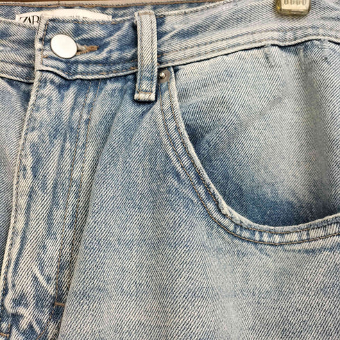 ザラ ZARA ビンテージエフェクトジップジーンズ メンズ EUR:42-44