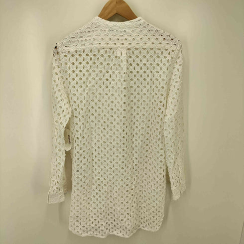 ザラ ZARA シースルー ロング丈 レースシャツ レディース import:XS