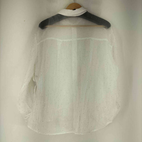 ページボーイ PAGEBOY シアーシャツラメ入りシャツ レディース FREE