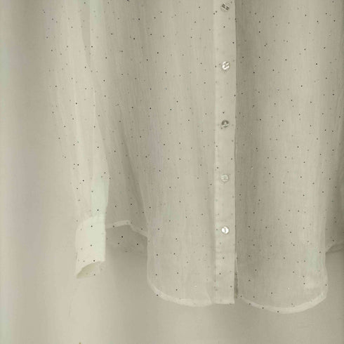ページボーイ PAGEBOY シアーシャツラメ入りシャツ レディース FREE