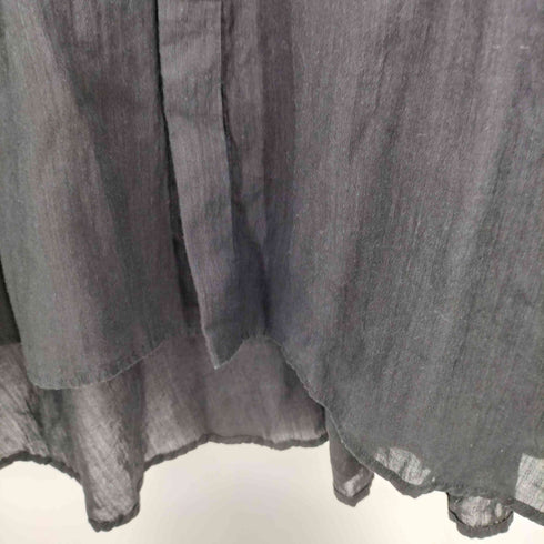 パドカレ pas de calais リネン混 ドルマンスリーブ 比翼 L/S シャツ レディース UK:38