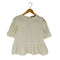 ザラ ZARA レーススリーブ 裾フレア ブラウス レディース import:S