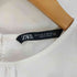 ザラ ZARA レーススリーブ 裾フレア ブラウス レディース import:S