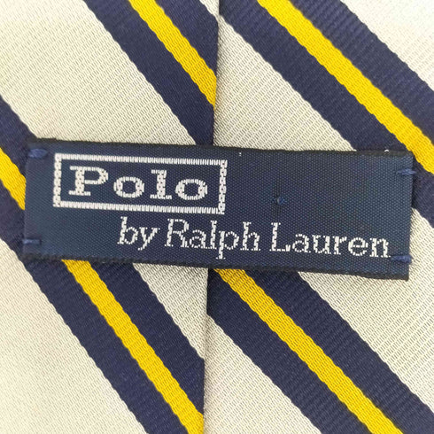 ポロバイラルフローレン Polo by RALPH LAUREN イタリア製 シルク ストライプネクタイ メンズ