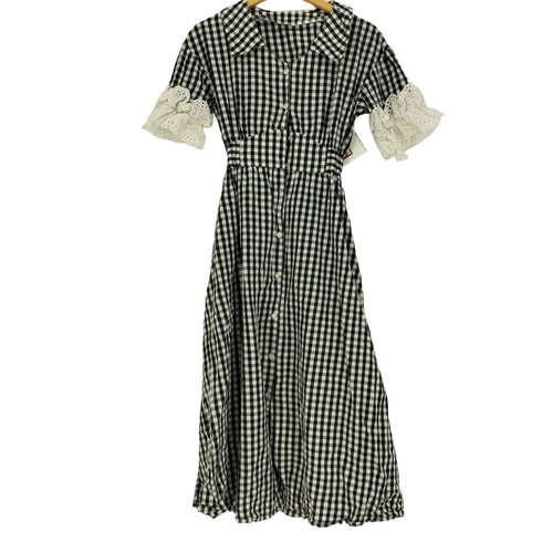 ダズリン dazzlin 23SS ストライプ スリーブ シャツ ワンピース レディース FREE