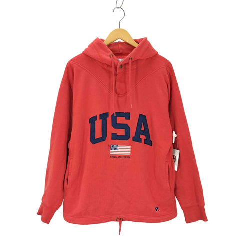 ラッセルアスレチック RUSSELL ATHLETIC Pro Cotton Sweat PullOver Button Up Hoodie メンズ JPN:L
