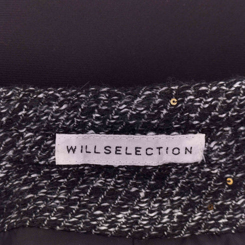 ウィルセレクション WILLSELECTION ブレードデザインツィードジャケット スカートセットアップ レディース M