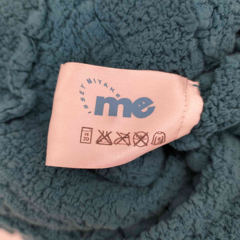 イッセイミヤケミー ISSEY MIYAKE me シワ加工 カリフラワー コットン ポリ カーディガン レディース