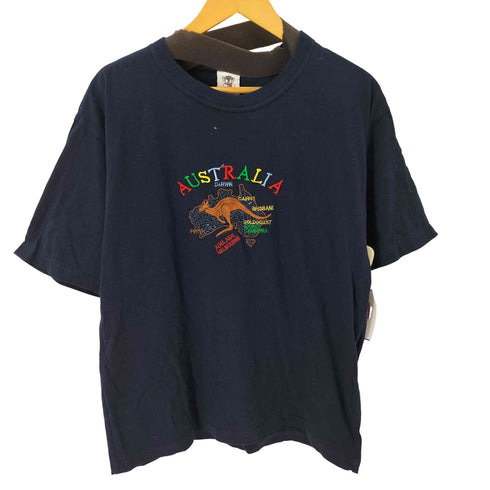 GOODDAY 90S S/S フロントカンガルー刺繍クルーネックTシャツ メンズ import:M