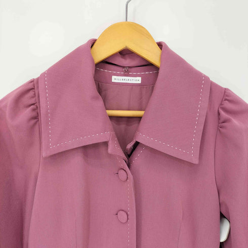 ウィルセレクション WILLSELECTION 配色ステッチワンピース レディース M