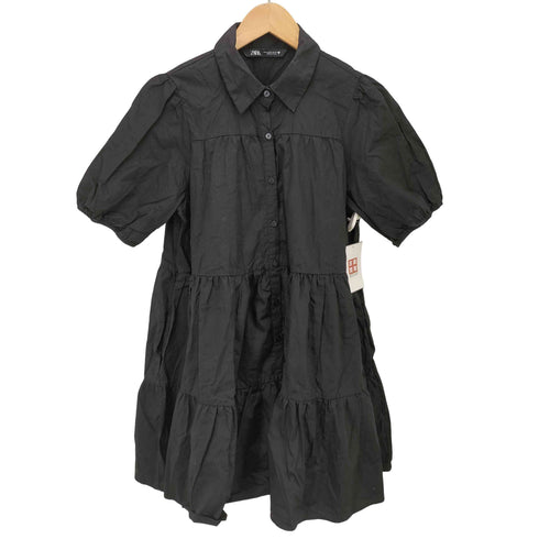 ザラ ZARA FLOUNCE DRESS ティアード フラウンス ワンピース レディース import:S