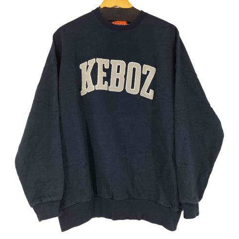 ケボズ KEboz ロゴワッペンクルーネックスウェット メンズ JPN:L