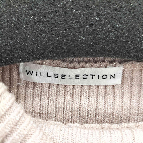 ウィルセレクション WILLSELECTION 袖リボンタートルニット レディース FREE