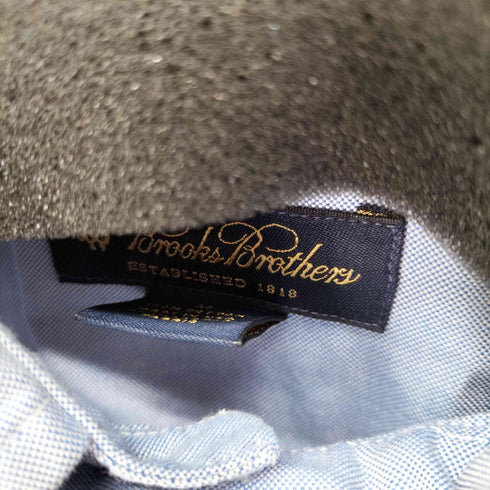 ブルックスブラザーズ BROOKS BROTHERS ワンポイントロゴ刺繍 BD L/S ハーフボタンプルオーバーシャツ メンズ import:M