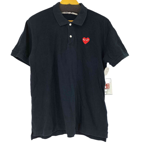 プレイコムデギャルソン PLAY COMME des GARCONS ロゴワッペン S/S ポロシャツ メンズ JPN:XL