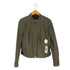 ザラ ZARA WOMAN シープレザー スタンドカラージャケット レディース import:L