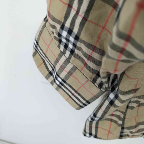 バーバリーズ BURBERRYS 90S ワンポイント刺繍 ノバチェック BD L/S シャツ メンズ import:S