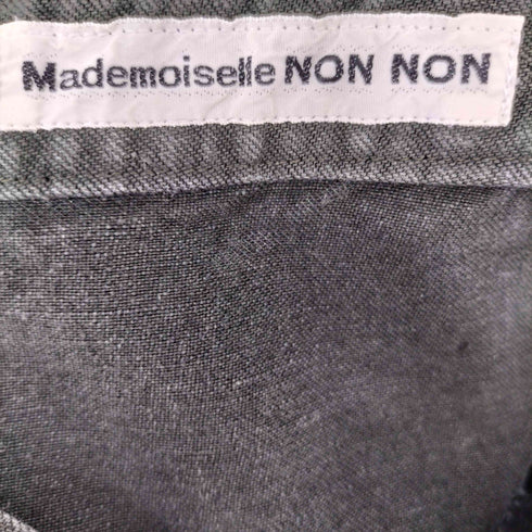 マドモアゼルノンノン mademoiselle NON NON リネン サイドボタン フレアスカート レディース JPN:XL