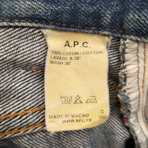アーペーセー A.P.C. ボタンフライ ストレートデニムパンツ メンズ 30