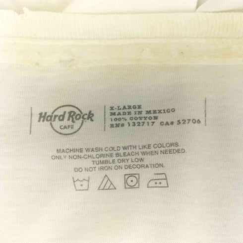 ハードロックカフェ Hard Rock Cafe ロゴプリント リメイク バーン加工 メンズ JPN:XL
