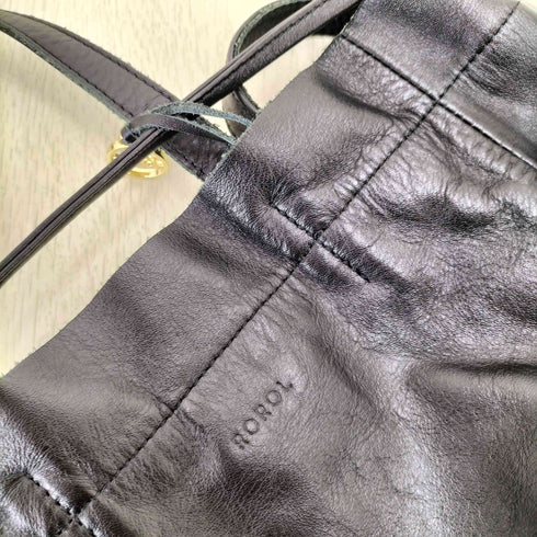 ロロル ROROL レザー ミニ 巾着 トート レディース