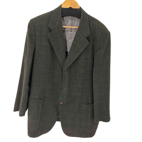 ロロピアーナ Loro Piana CHALK STREAM イタリア製 チェック柄テーラードジャケット メンズ