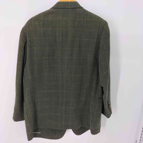 ロロピアーナ Loro Piana CHALK STREAM イタリア製 チェック柄テーラードジャケット メンズ