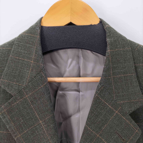 ロロピアーナ Loro Piana CHALK STREAM イタリア製 チェック柄テーラードジャケット メンズ