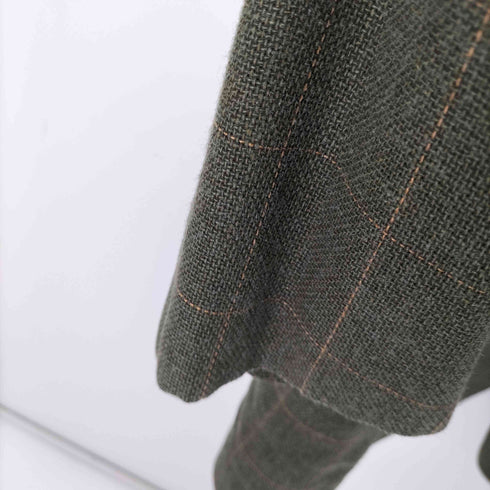 ロロピアーナ Loro Piana CHALK STREAM イタリア製 チェック柄テーラードジャケット メンズ