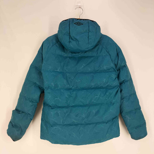 アンブロ UMBRO 総柄 フーデッド ダウンジャケット メンズ import:M