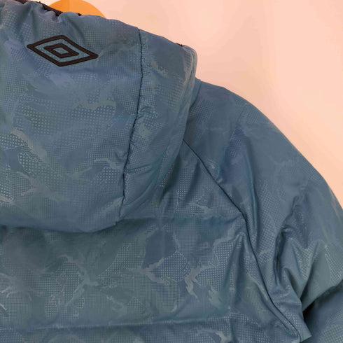 アンブロ UMBRO 総柄 フーデッド ダウンジャケット メンズ import:M