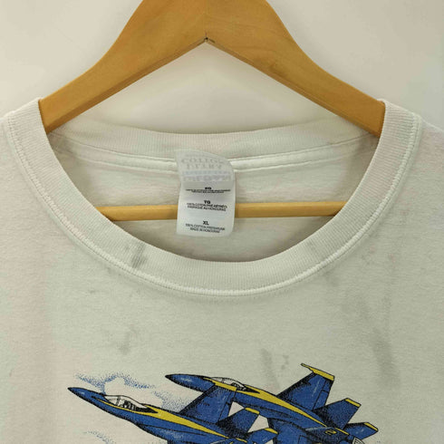 ギルダン GILDAN 00s 戦闘機プリントTシャツ メンズ JPN:XL