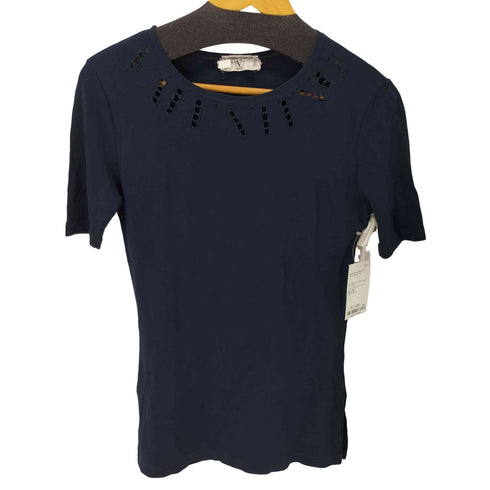ヴァレンティノガラヴァーニ VALENTINO GARAVANI イタリア製 S/S ネックブランドロゴデザイン Tシャツ メンズ import:S
