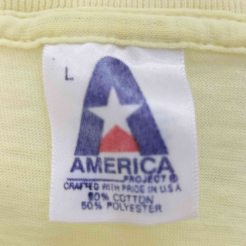 90S USA製 Puerto Rico TROPICAL プリント Tシャツ 袖シングルステッチ メンズ import:L