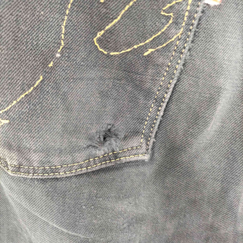 ダブルタップス WTAPS ワイドブラックデニムパンツ メンズ