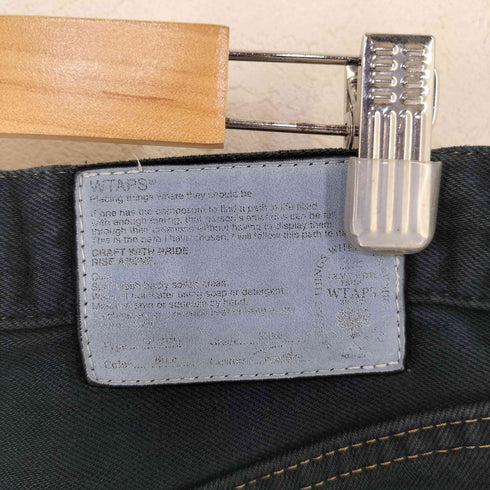 ダブルタップス WTAPS ワイドブラックデニムパンツ メンズ